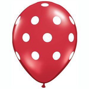 11" / 28cm Big Polka Dots Qualatex