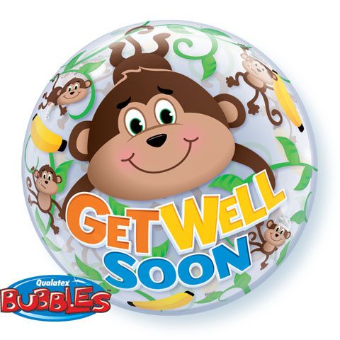 22" / 56cm Get Well Monkeys Qualatex #66090