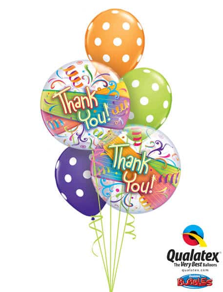 Bukiet 50# - 22" / 56cm Thank You Streamers Qualatex #27500, 84651_3