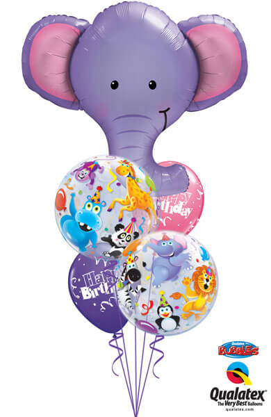 Bukiet 240# - 39″ / 99cm Ellie The Elephant Qualatex #16136, 13737_2, 43059_2