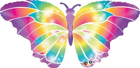 44" / 111cm Luminous Butterfly Qualatex #11656