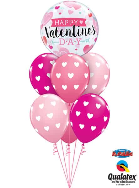 Bukiet 490# - 22″ / 56cm Valentine's Arrows & Hearts Qualatex #46048, 27051_6