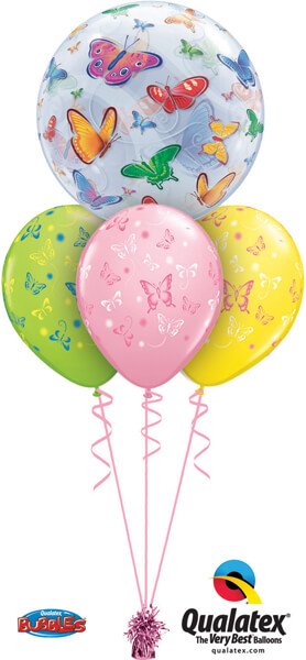 Bukiet 521# - 22″ / 56cm Brilliant Butterfly Magic Qualatex #15607, 38428_3