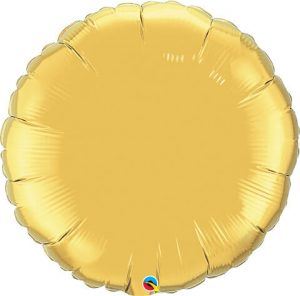 36″ / 91cm Solid Colour Round Gold Qualatex #37689