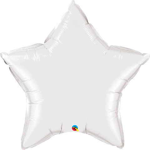 36″ / 91cm Solid Colour Star White Qualatex #12348