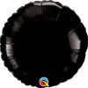 18″ / 46cm Solid Colour Round Onyx Black Qualatex #12907