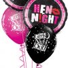 Bukiet 537 Hen Night Black & Pink Qualatex #14056-2 36986-3