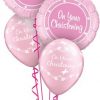 Bukiet 554 Baby Girl Christening Pink Qualatex #14439-2 46210-3