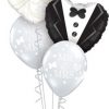 Bukiet 559 Gown & Tux Hearts Qualatex #15784 15791 18654-3