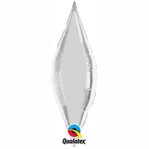 38" / 96cm Taper Silver Qualatex #16336