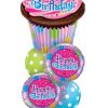 Bukiet 242 Birthday Frosted Cupcake Qualatex #16083 30677-2 14248-2