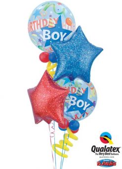 Bukiet 3 Birthday Boy Party Hat Qualatex #27510-2 41284 41280