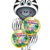 Bukiet 178 Zany Zebra Qualatex #16166 31014-2 11758-2