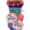 Bukiet 11 Birthday Dazzling Cupcake Qualatex #16085 41438-2, 87291-2