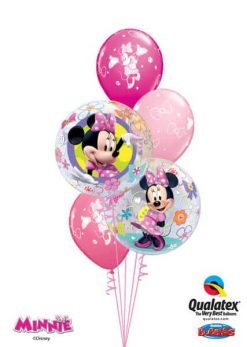 Bukiet 59 Disney Minni Mouse Bow-Tique Qualatex #41065-2 18685-3