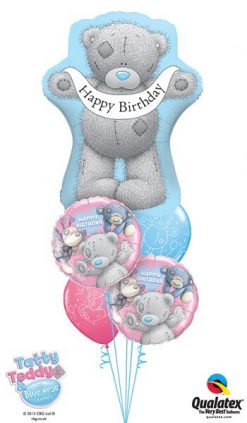 Bukiet 226 Me To You - Tatty Teddy Birthday Banner Qualatex #16624 20723-2 12562-2