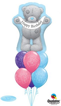 Bukiet 7 Me To You - Tatty Teddy Birthday Banner Qualatex #16624 12557-6