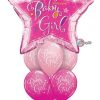 Bukiet 307 Welcome Baby Girl Stars Qualatex #16577 51814-6