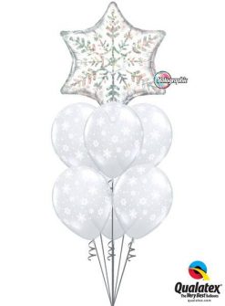 Bukiet 98 Dazzling Snowflake Qualatex #20263 40800-6