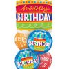 Bukiet 54 Birthday Cake & Candles Qualatex #17269 16695-2 18374-2