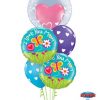 Bukiet 331 Deco Bubble - Stylish Hearts Qualatex #29505 11842-2 11123-2