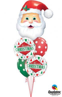 Bukiet 476 Jolly Old Saint Nick Qualatex #20566 43496-2 33231-2