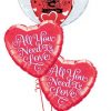 Bukiet 511 Deco Bubble - Stylish Hearts Qualatex #29505 21827-2