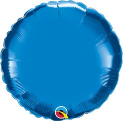 18" / 46cm Solid Colour Round Sapphire Blue Qualatex#22632