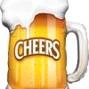 35" / 89cm Cheers! Beer Mug Qualatex #23488