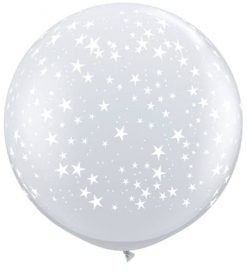 3' / 91cm Stars-A-Round Diamond Clear Qualatex #29264-1