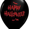 11" / 28cm Haunted Halloween Bats Qualatex #32044-1