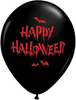 11" / 28cm Haunted Halloween Bats Qualatex #32044-1