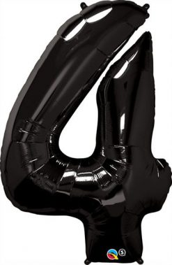 34" / 86cm Number Four Black Qualatex #36340