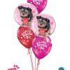 Bukiet 674 Happy Valentine's Puppy #55232-2 40309-3