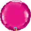 18″ / 46cm Solid Colour Round Magenta Qualatex #99336