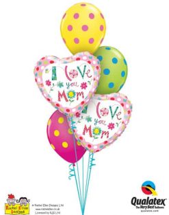 Bukiet 665 I Love You Mom Hearts #78282-2 10240-3