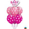 Bukiet 648 New Baby Girl Butterfly Qualatex #14659 37222-3 37225-3