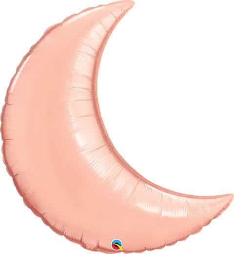 35″ / 89cm Crescent Moon Rose Gold Qualatex #57857