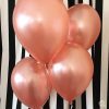 11 28cm 1ct 1szt Solid Colour Latex Rose Gold Qualatex #57211-1