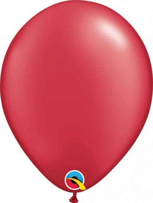 11 28cm Pearl Ruby Red Qualatex #43785