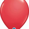 11" / 28cm 6szt Round Red Qualatex #47353