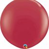 3' 91cm Fashion Maroon Qualatex #57134-1