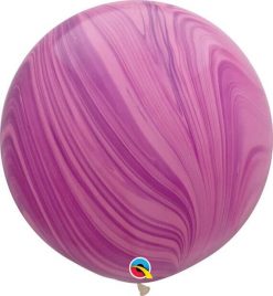 30" / 76cm Super Agate Pink Violet Rainbow Qualatex #63758-1