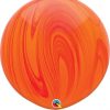 30" / 76cm Super Agate Red Orange Rainbow Qualatex #63759-1