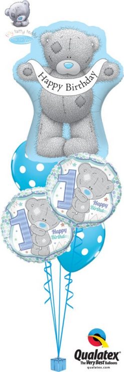 Bukiet 731 Tiny Tatty 1st Birthday Boy Qualatex #16624 20788-2 38886-2