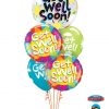 Bukiet 768 Colorful Get Well Qualatex #49337 49206-2 50204-3