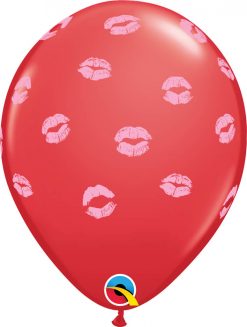 11" / 28cm Kissey Lips Asst of Red, Pink, Rose Qualatex #10621-1