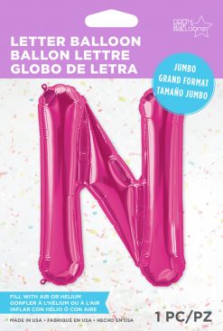 34" / 86cm Magenta Letter N North Star Balloons #59630