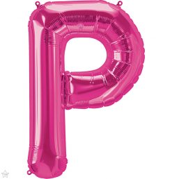 34" / 86cm Magenta Letter P North Star Balloons #59634