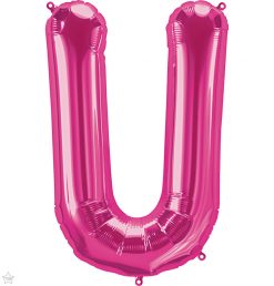 34" / 86cm Magenta Letter U North Star Balloons #59644